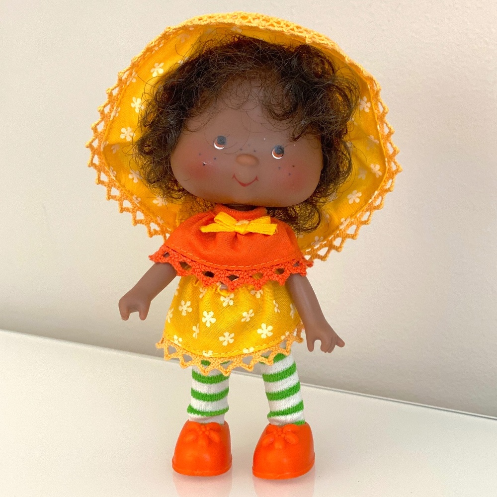 🍊 VINTAGE 1980s Orange Blossom Doll – the OG Strawberry Shortcake Friend